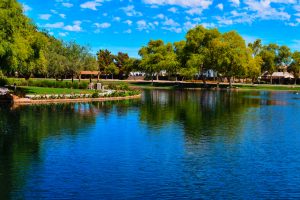 Beautiful,Pond,And,Scenery,At,Power,Ranch,In,Gilbert,,Az